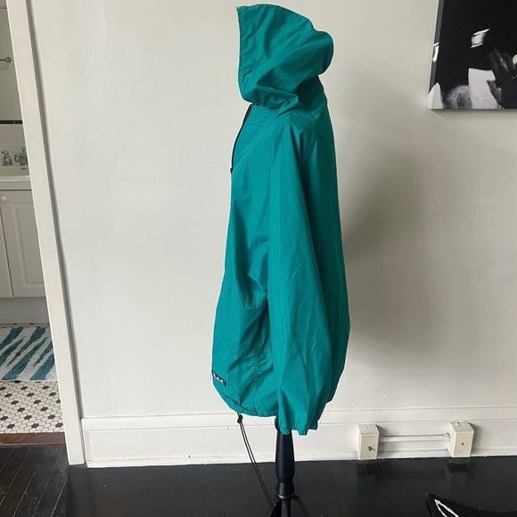 Vintage Woolrich Green Anorak Jacket 1990’s 90’s 3/4 Zip Pullover Hoodie - Picture 7 of 10